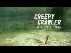 L'appât de la pêche doux, effrayant, de caoutchouc, de crevettes, de PVC, d'eau douce, de basse, de basse.