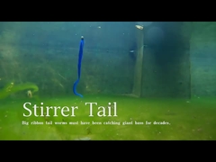 GrubTail Vive Perch Trout Pike Artificiel L'appât doux Jig Head Ombre Vêtement de natation en silicone